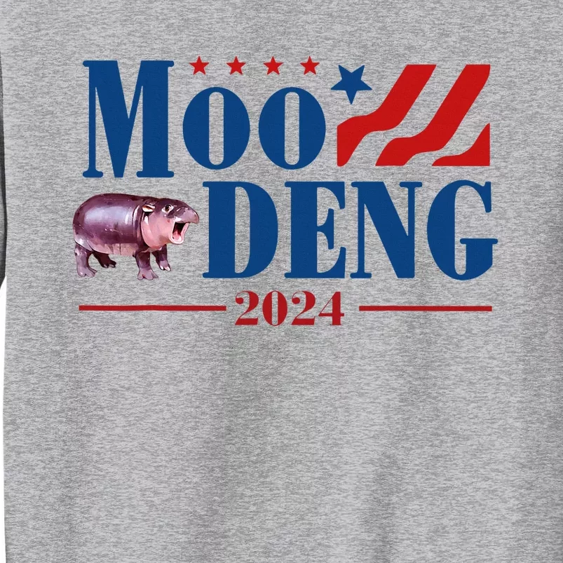 Moo Deng 2024 Moo Deng Moo Deng Cute Baby Hippo Tall Sweatshirt