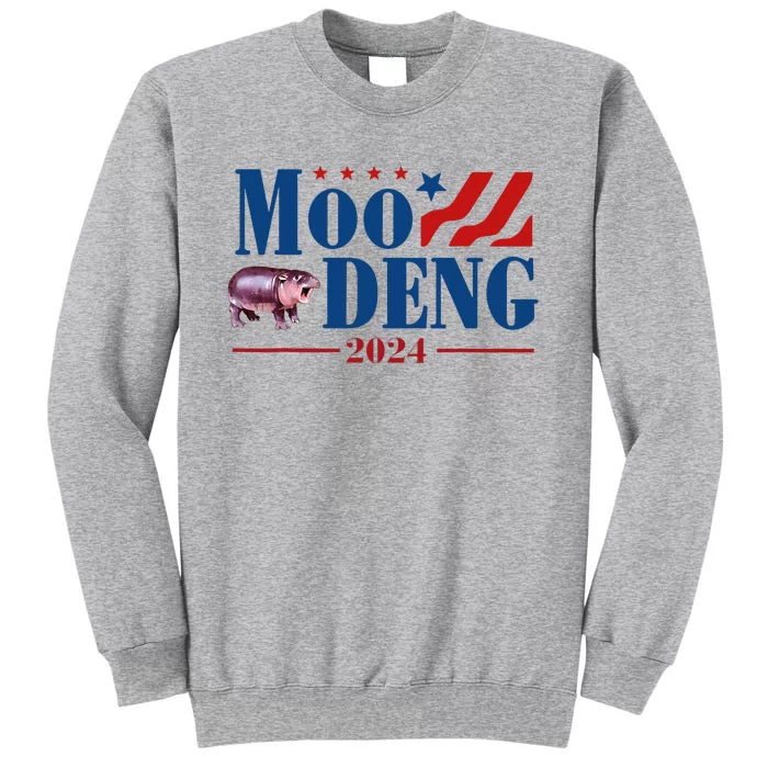 Moo Deng 2024 Moo Deng Moo Deng Cute Baby Hippo Tall Sweatshirt