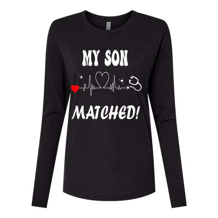 Match Day 2024 My Son Womens Cotton Relaxed Long Sleeve T-Shirt