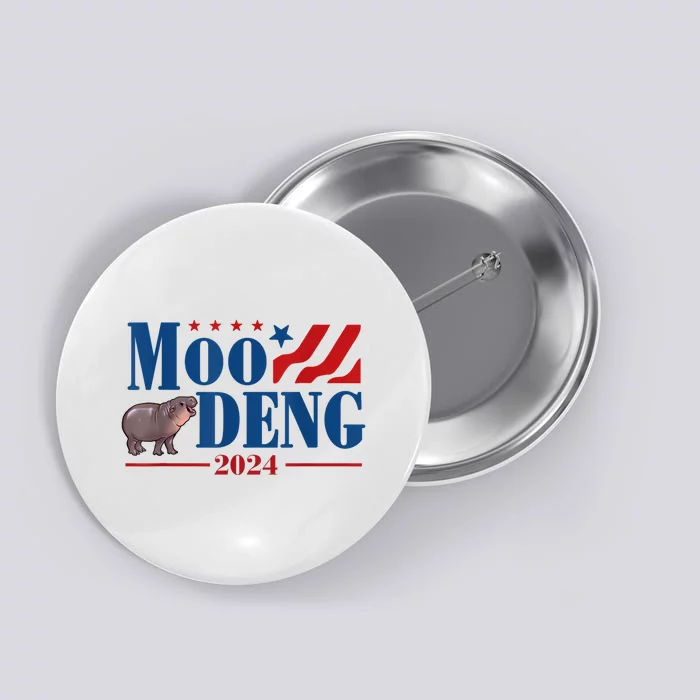 Moo Deng 2024 Moo Deng Moo Deng Cute Baby Hippo Button