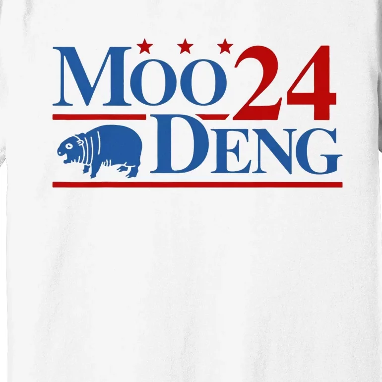 Moo Deng 2024 Moo Deng Moo Deng Cute Baby Hippo Premium T-Shirt