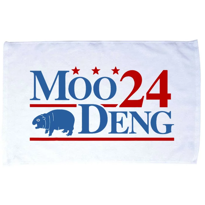 Moo Deng 2024 Cute Hippo Moo Deng Zoo For Animal Lovers Microfiber Hand Towel