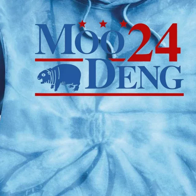 Moo Deng 2024 Moo Deng Moo Deng Cute Baby Hippo Tie Dye Hoodie