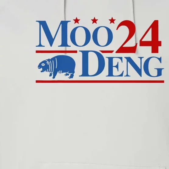 Moo Deng 2024 Moo Deng Moo Deng Cute Baby Hippo Performance Fleece Hoodie