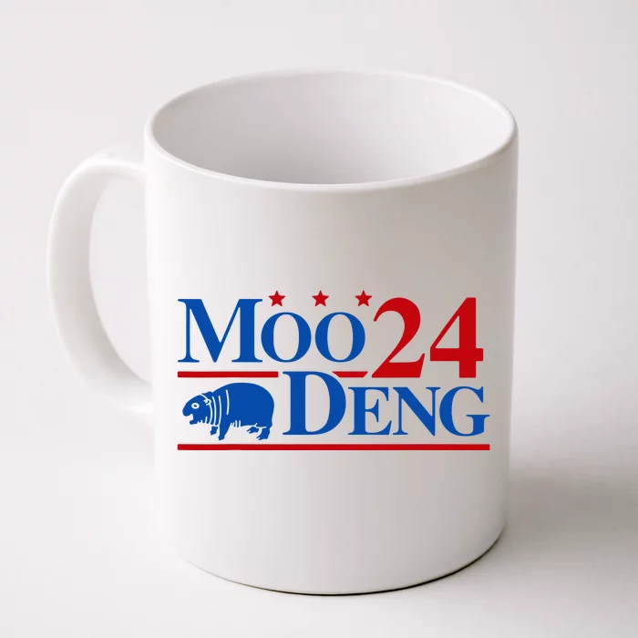 Moo Deng 2024 Cute Pygmy Hippopotamus Hippo Front & Back Coffee Mug