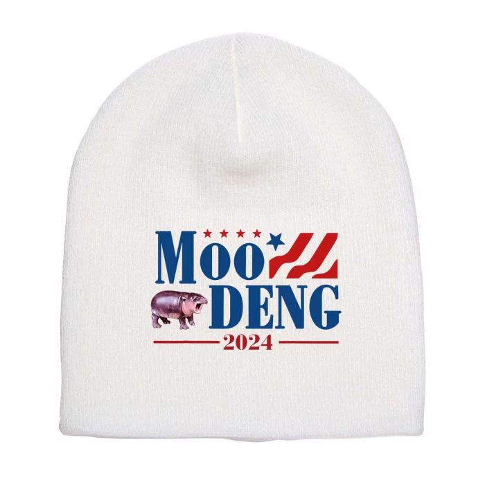 Moo Deng 2024 Moo Deng Moo Deng Cute Baby Hippo Short Acrylic Beanie