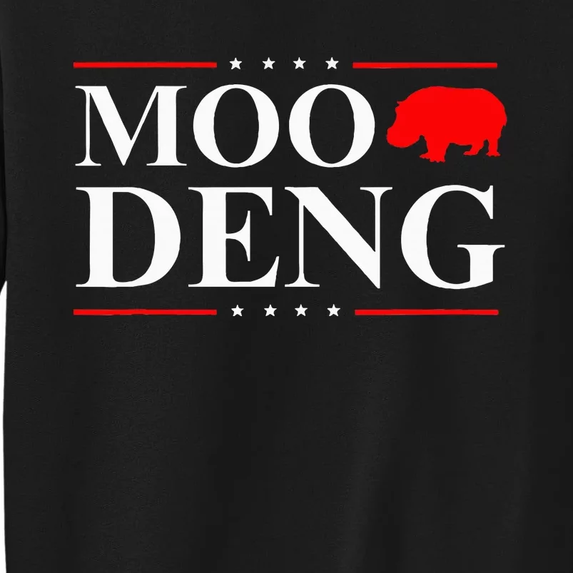 Moo Deng 2024 Election Vote Hippo Political Moo Deng Tall Sweatshirt