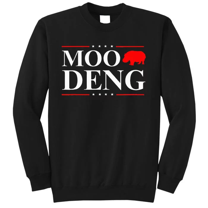 Moo Deng 2024 Election Vote Hippo Political Moo Deng Tall Sweatshirt