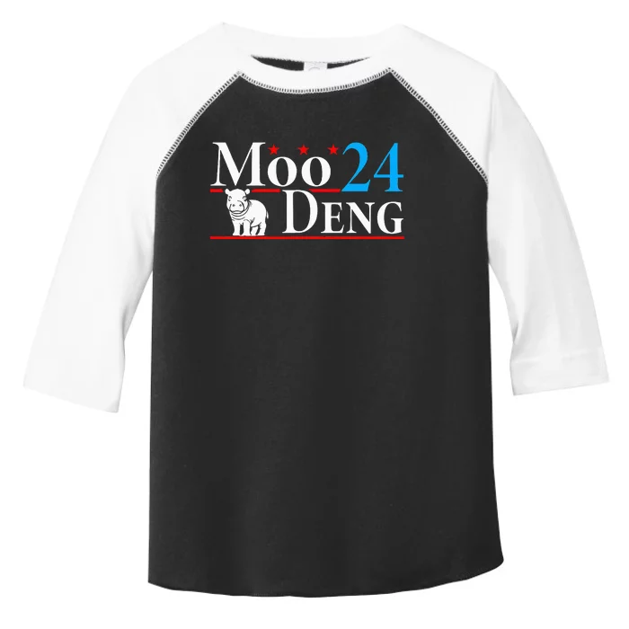 Moo Deng 24 Funny Baby Pygmy Hippo Cute Moo Deng 2024 Toddler Fine Jersey T-Shirt