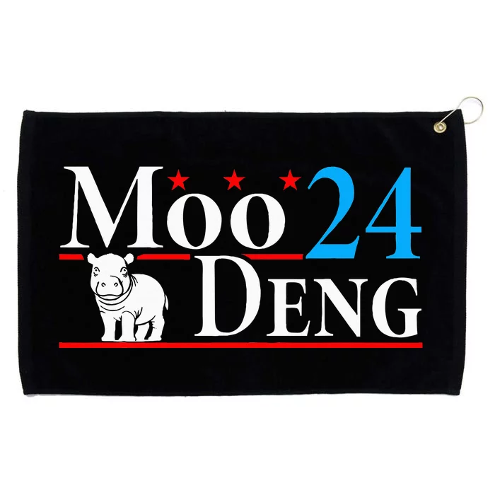 Moo Deng 24 Funny Baby Pygmy Hippo Cute Moo Deng 2024 Grommeted Golf Towel