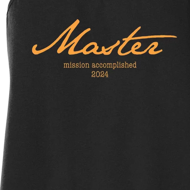 Master Degree 24 With Style Mission Accomplished 2024 Women's Racerback Tank