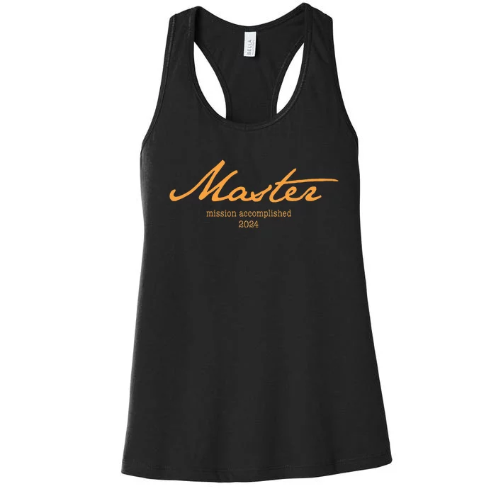 Master Degree 24 With Style Mission Accomplished 2024 Women's Racerback Tank