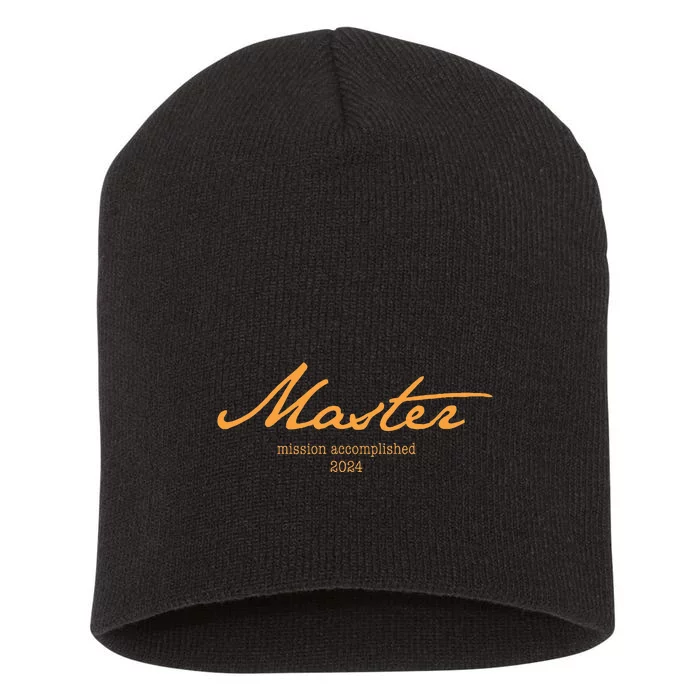 Master Degree 24 With Style Mission Accomplished 2024 Short Acrylic Beanie