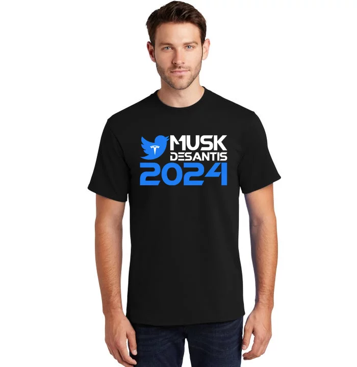 Musk Desantis 2024 Election Tall T-Shirt