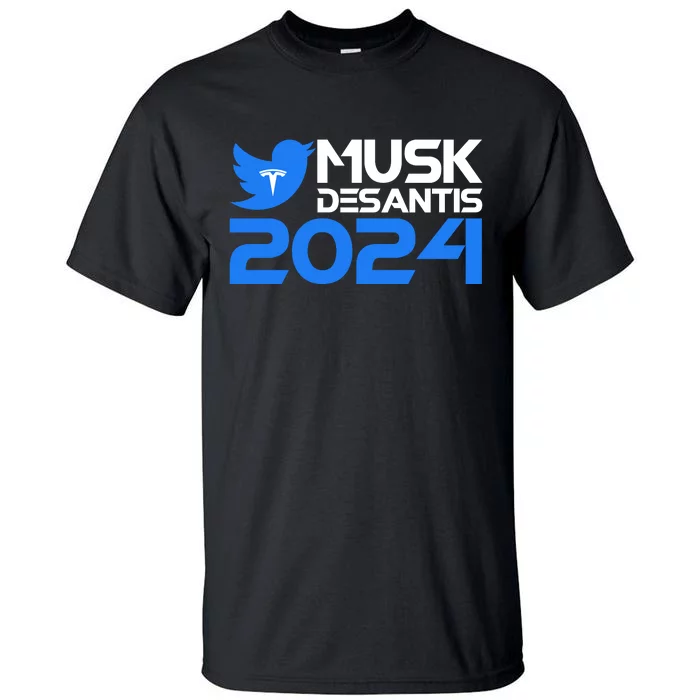 Musk Desantis 2024 Election Tall T-Shirt