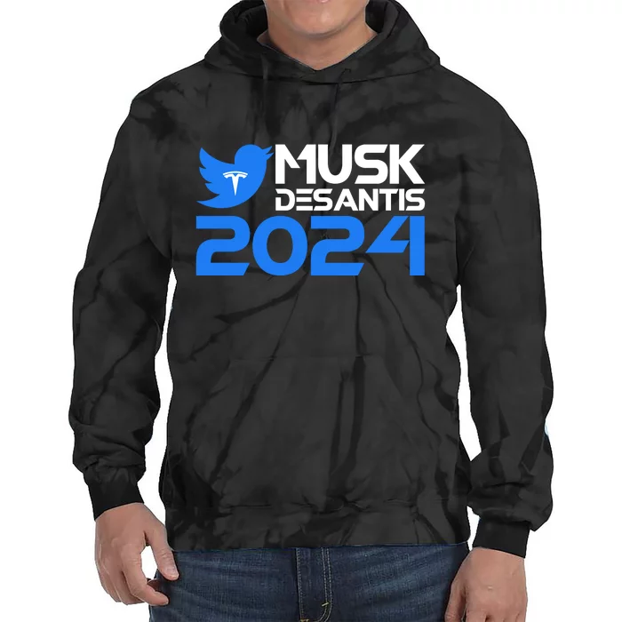 Musk Desantis 2024 Election Tie Dye Hoodie