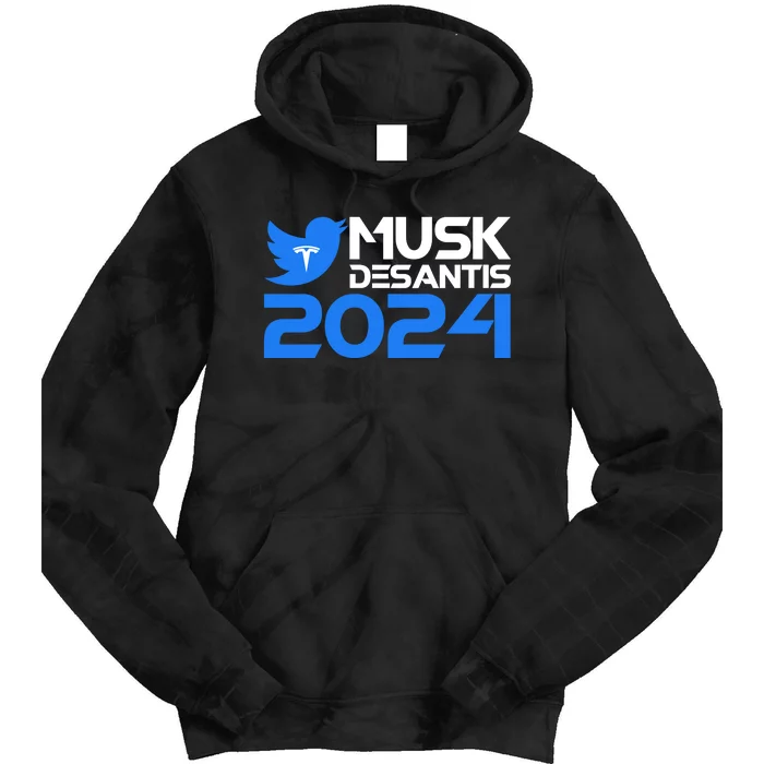 Musk Desantis 2024 Election Tie Dye Hoodie