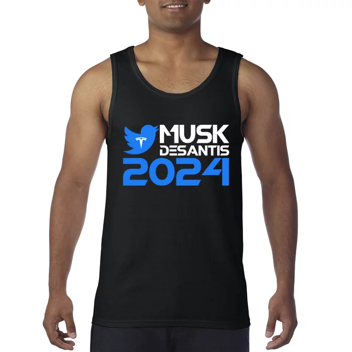 Musk Desantis 2024 Election Tank Top