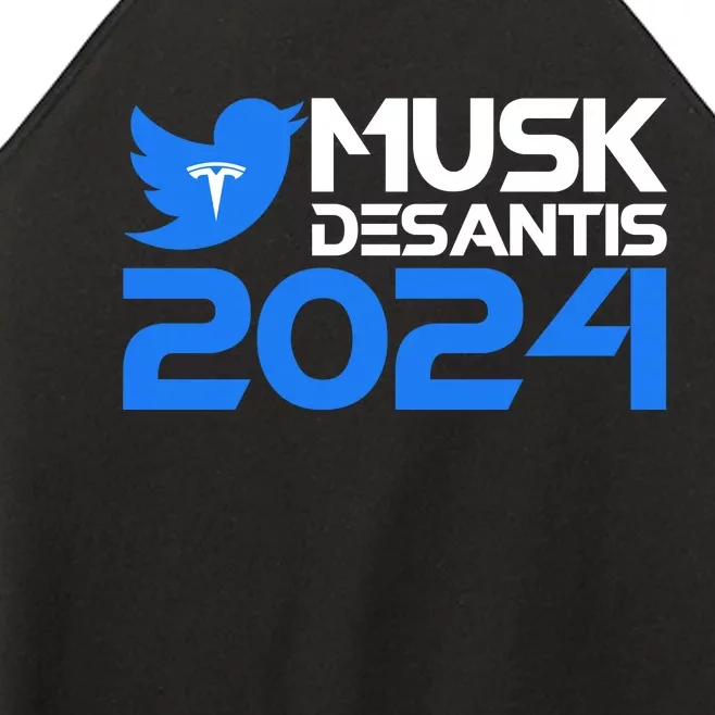 Musk Desantis 2024 Election Women’s Perfect Tri Rocker Tank