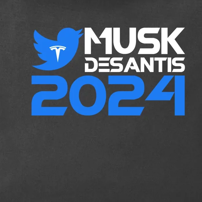 Musk Desantis 2024 Election Zip Tote Bag