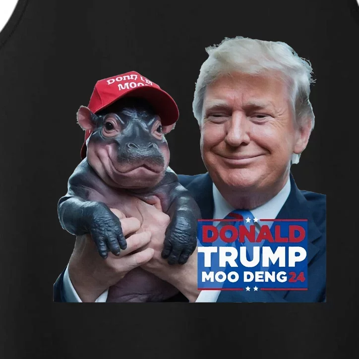 Moo Deng 24 Trump And The HippoS Campaign Journey Performance Tank