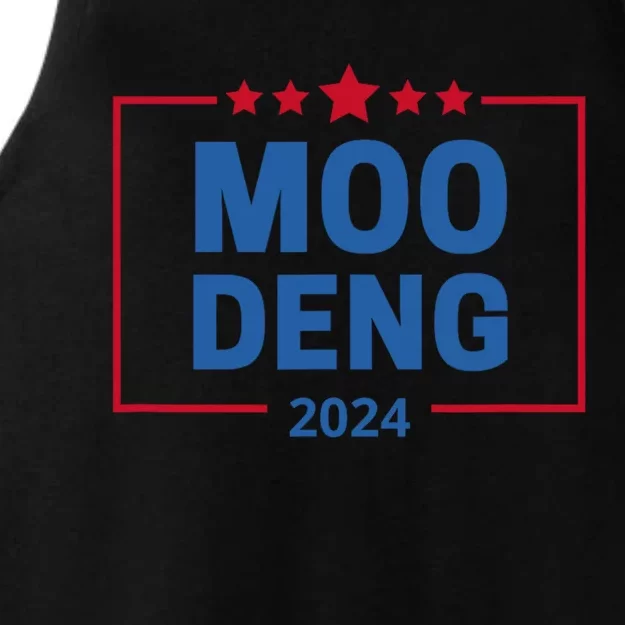 Moo Deng 2024 Ladies Tri-Blend Wicking Tank