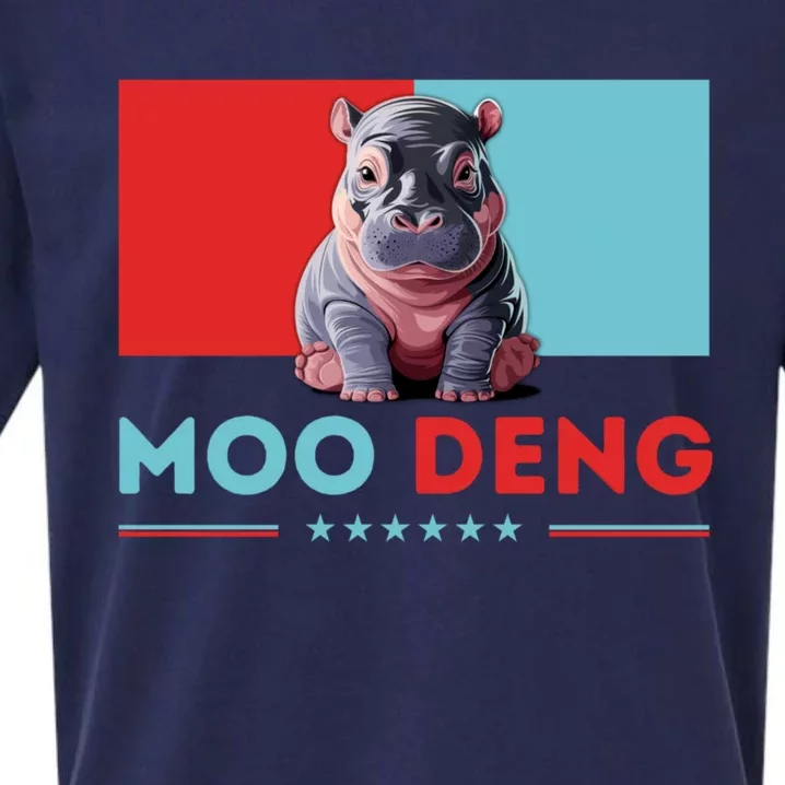 Moo Deng 2024 For President Sueded Cloud Jersey T-Shirt