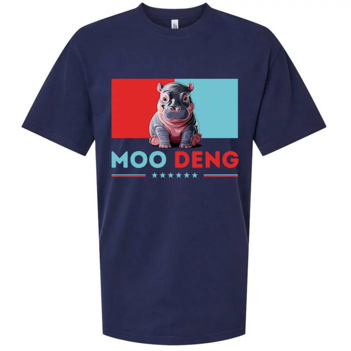 Moo Deng 2024 For President Sueded Cloud Jersey T-Shirt