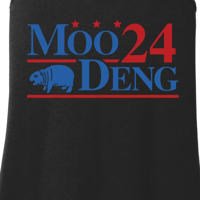 Moo Deng 2024 Moo Deng Moo Deng Cute Baby Hippo Ladies Essential Tank