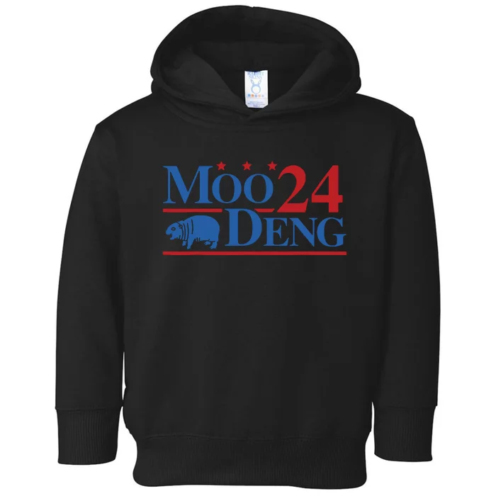 Moo Deng 2024 Moo Deng Moo Deng Cute Baby Hippo Toddler Hoodie