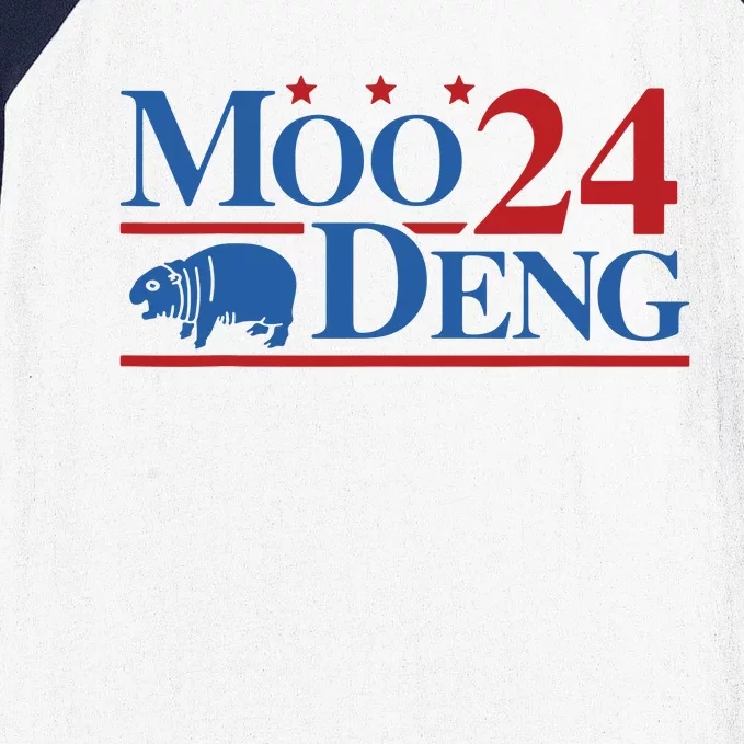 Moo Deng 2024 Moo Deng Moo Deng Cute Baby Hippo Baseball Sleeve Shirt