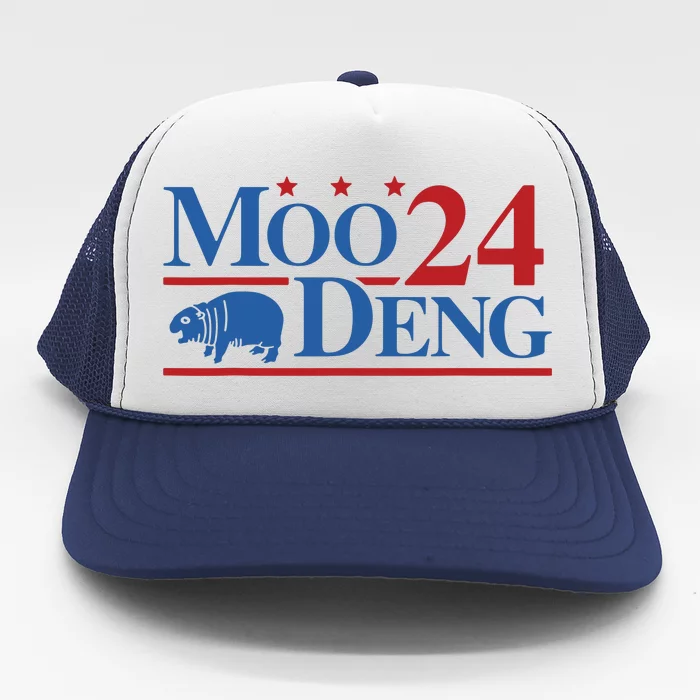 Moo Deng 2024 Moo Deng Moo Deng Cute Baby Hippo Trucker Hat