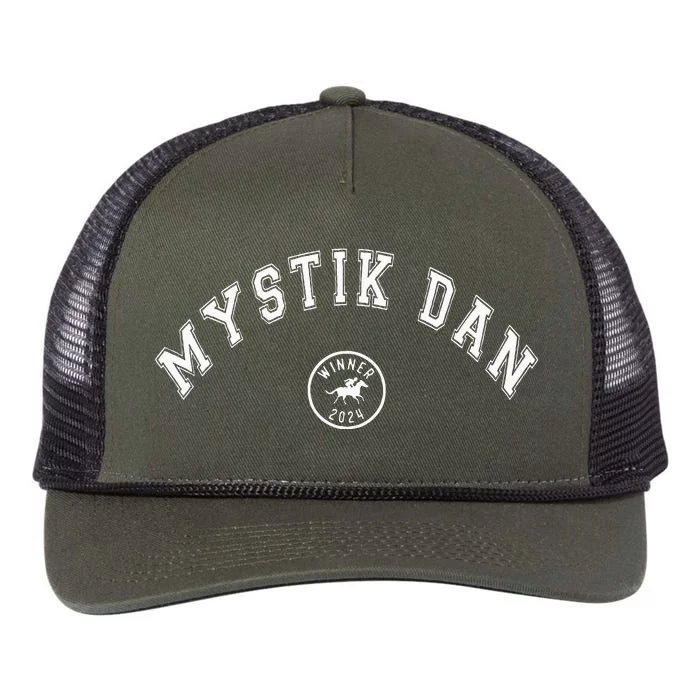 Mystik Dan 2024 Winner Betting Horse Racing Retro Rope Trucker Hat Cap