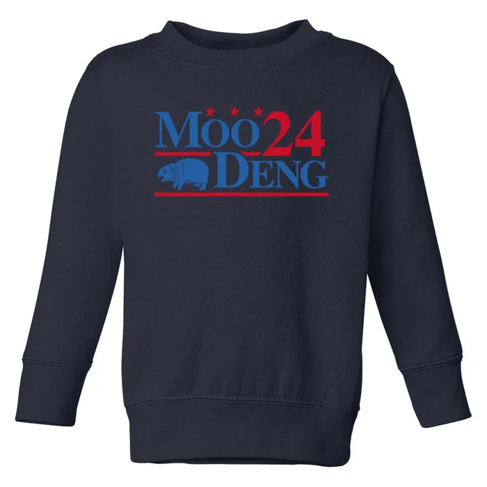 Moo Deng 2024 Toddler Sweatshirt