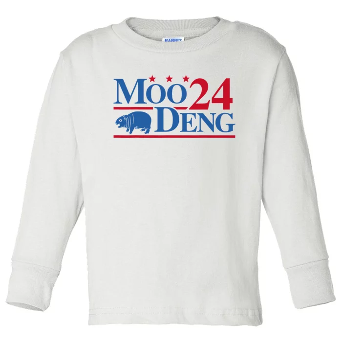 Moo Deng 2024 Toddler Long Sleeve Shirt