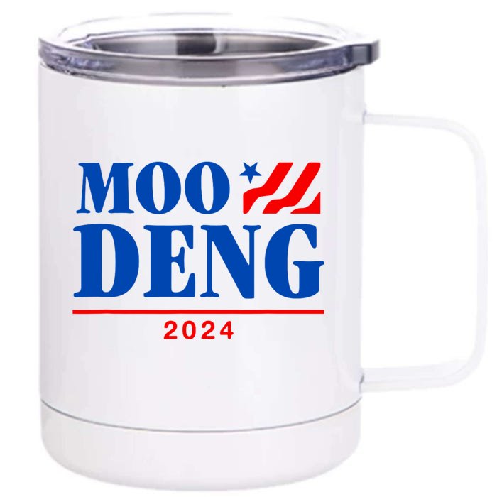 Moo Deng 2024 Front & Back 12oz Stainless Steel Tumbler Cup