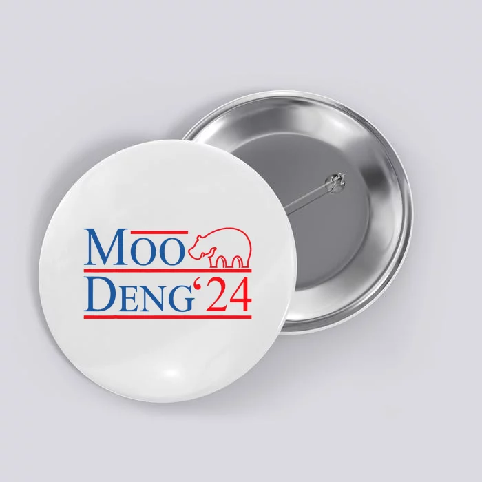 Moo Deng 2024 Moo Deng Moo Deng Cute Baby Hippo Button