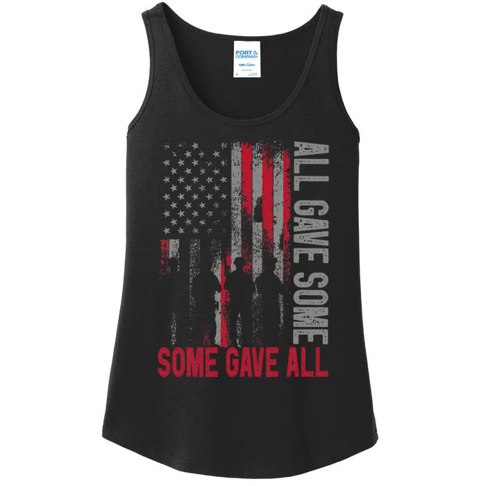 Memorial Day 2024 All Gave Some Some Gave All Veteran Ladies Essential Tank