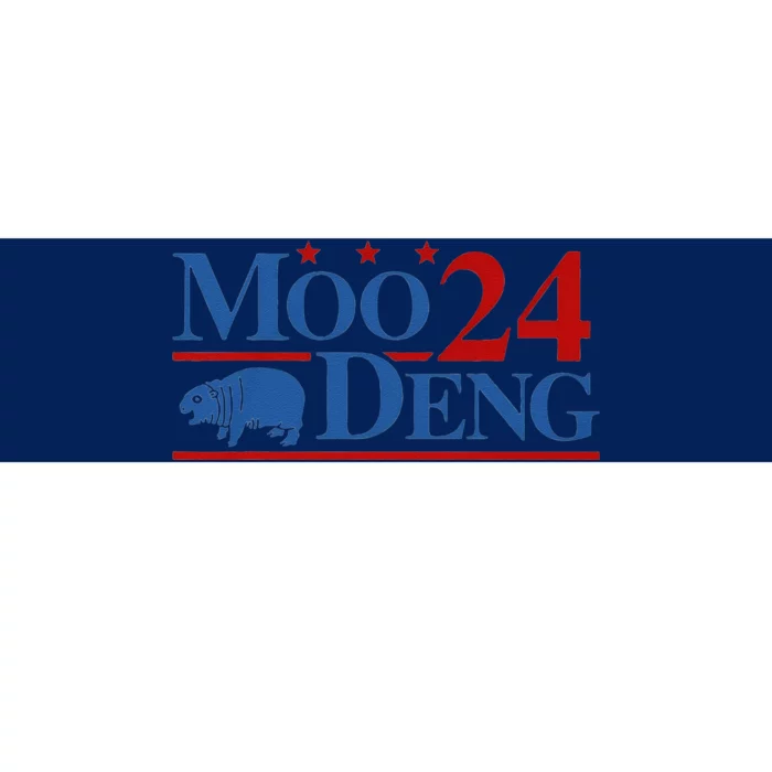 Moo Deng 2024 Moo Deng Moo Deng Cute Baby Hippo Gift Bumper Sticker