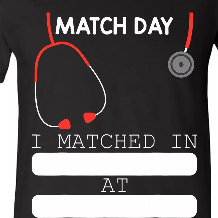 Match Day 2024 Future Doctor Physician Residency Fill In V-Neck T-Shirt