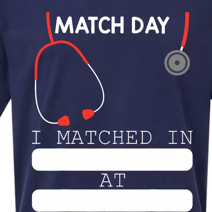 Match Day 2024 Future Doctor Physician Residency Fill In Sueded Cloud Jersey T-Shirt