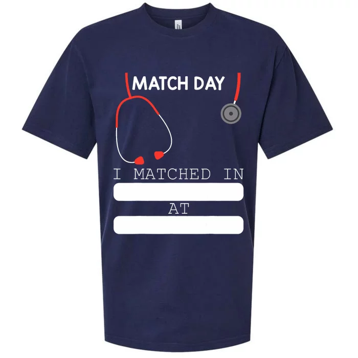 Match Day 2024 Future Doctor Physician Residency Fill In Sueded Cloud Jersey T-Shirt