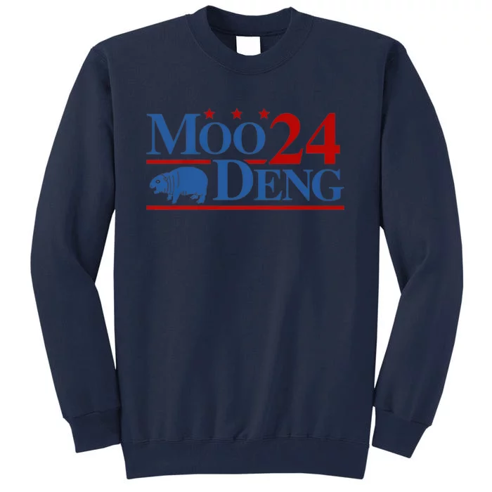 Moo Deng 2024 Moo Deng Moo Deng Cute Baby Hippo Tall Sweatshirt