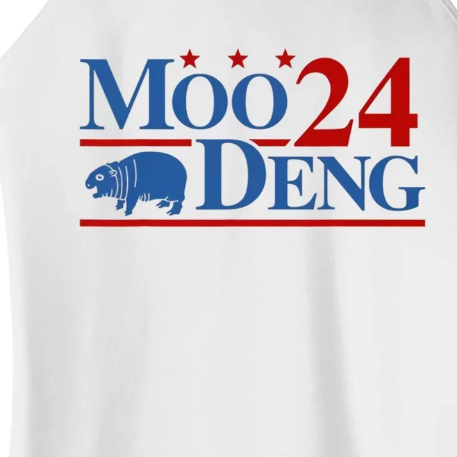 Moo Deng 2024 Moo Deng Moo Deng Cute Baby Hippo Women’s Perfect Tri Rocker Tank