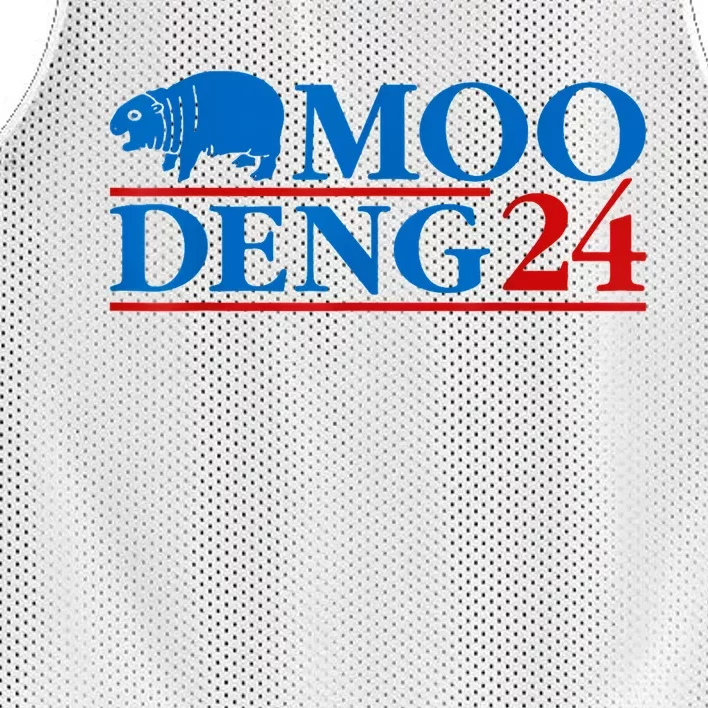 Moo Deng 24 Funny Hippo Moo Deng Zoo Hippopotamus Animal Mesh Reversible Basketball Jersey Tank