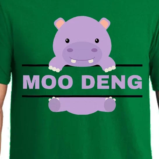 Moo Deng 2024 Moo Deng Moo Deng Cute Baby Hippo Pajama Set