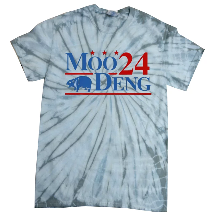 Moo Deng 2024 Moo Deng Moo Deng Cute Baby Hippo Tie-Dye T-Shirt