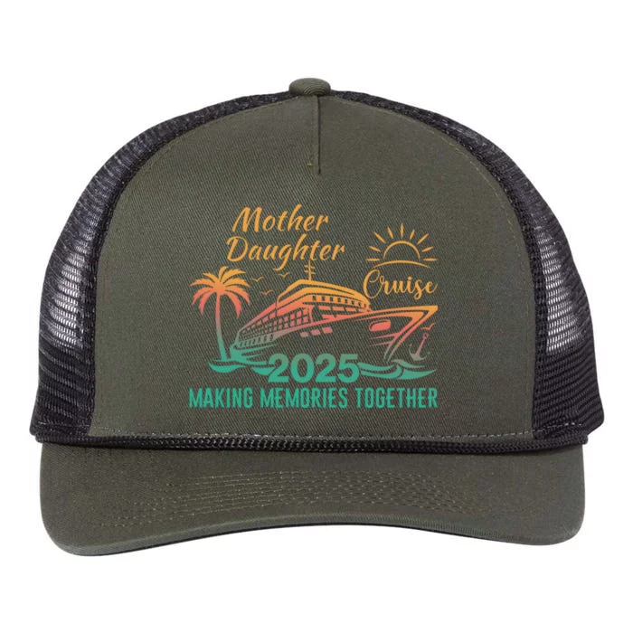 Mother Daughter 2025 Cruise Making Memories Together Retro Rope Trucker Hat Cap