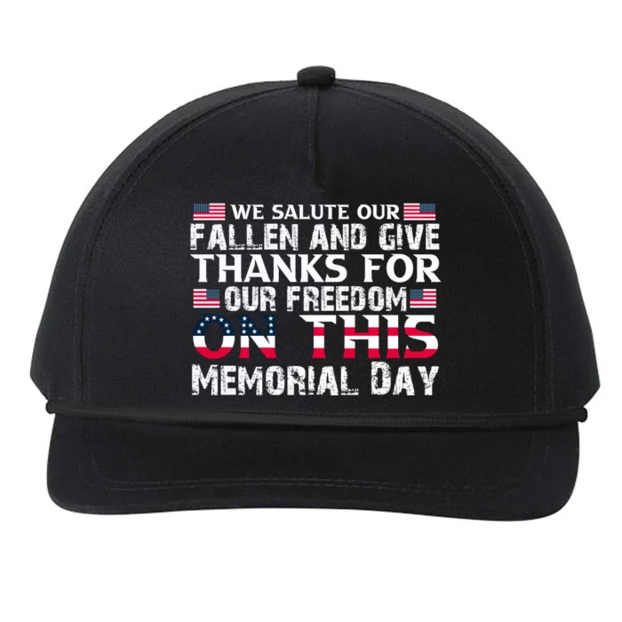 Memorial Day 2 Snapback Five-Panel Rope Hat