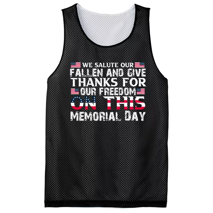 Memorial Day 2 Mesh Reversible Basketball Jersey Tank